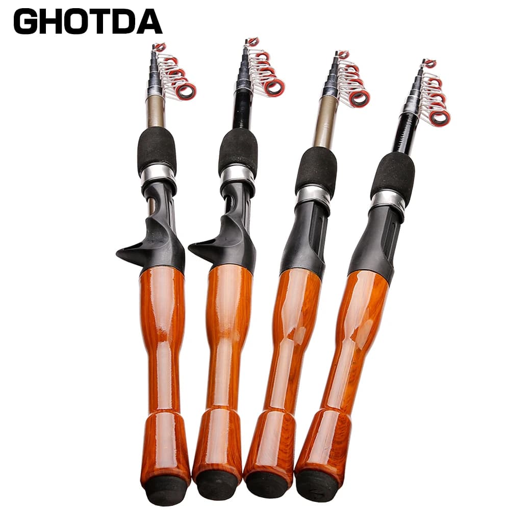 1.3M 1.6M 1.8M canna da pesca Spinning Casting Mini canna da pesca ultraleggera in carbonio