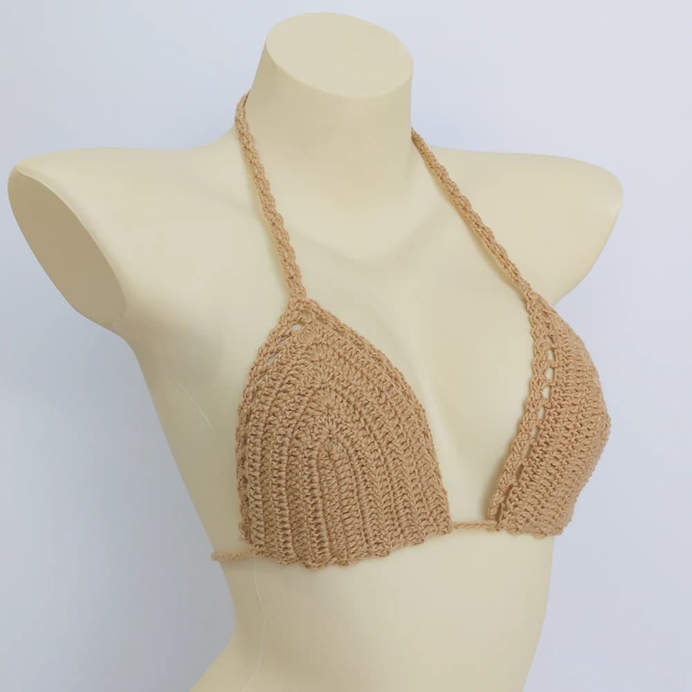 Abbiamo fodera pettorale micro bikini top uncinetto fasciatura sexy costume da bagno reggiseno push up costumi da bagno costumi da bagno da donna