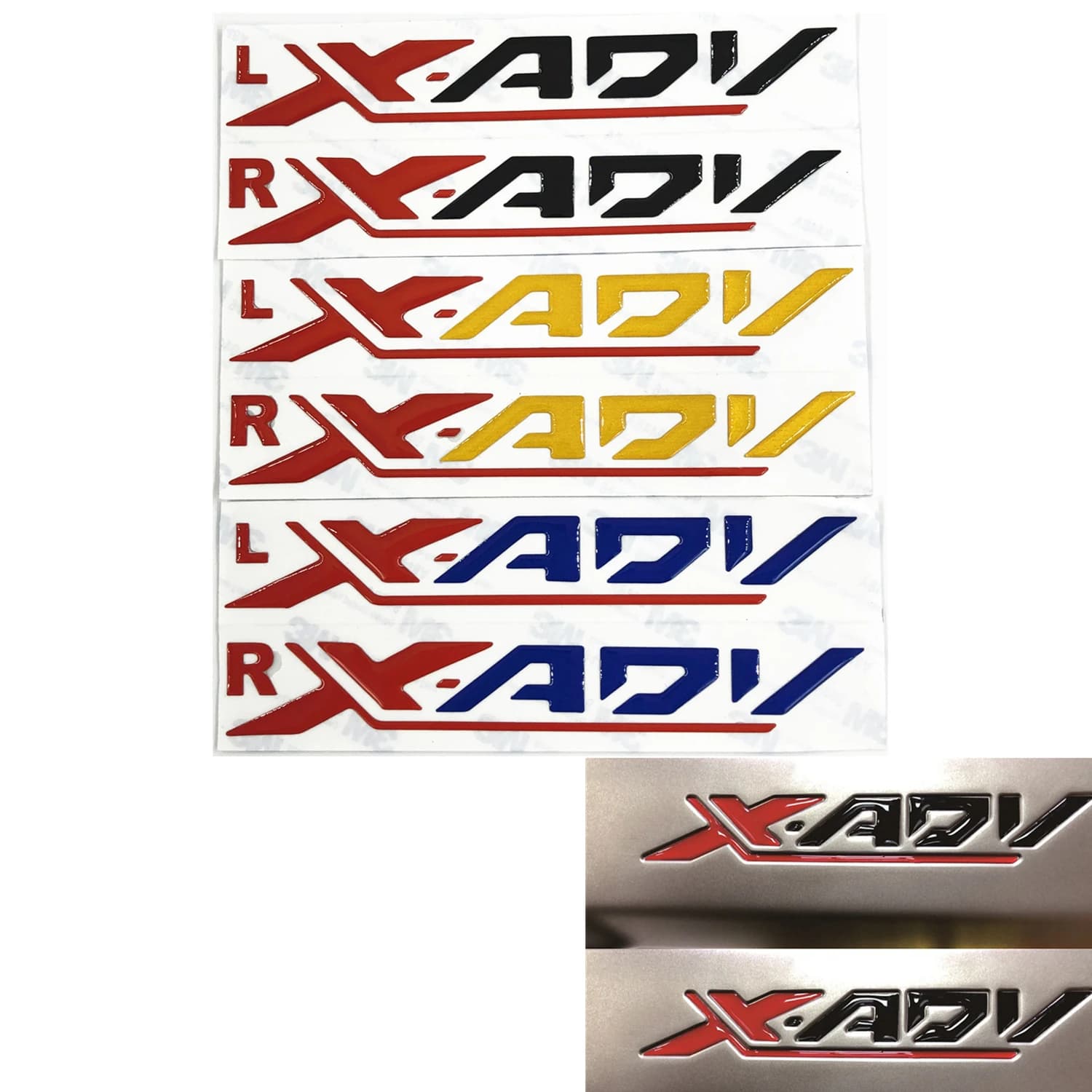 For Honda XADV X-ADV 750 xadv750 3M Reflective light logo Sticker side pane Colour Decal with X-ADV logo Decal
