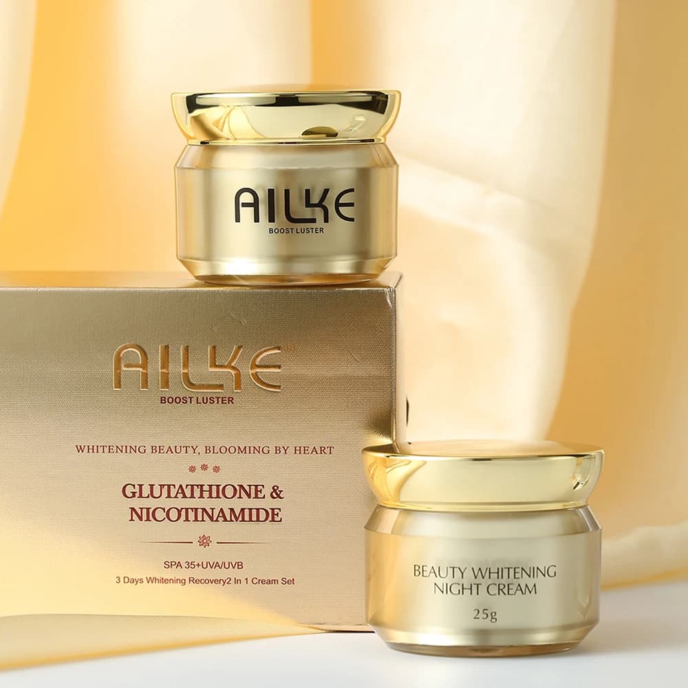 Whitening and moisturizing face cream, naturally illuminates skin tone, eliminates dark spots, with nicotinamide Spf35+