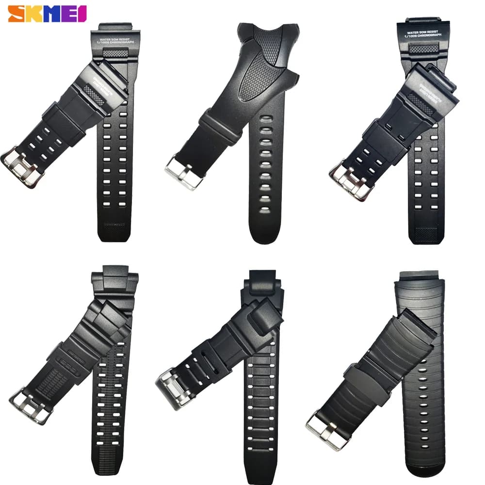 SKMEI strap 1025 1278 1251 1068 0931 1416 PU/gomma strap watches for Skmei different model straps for men/woman reloj