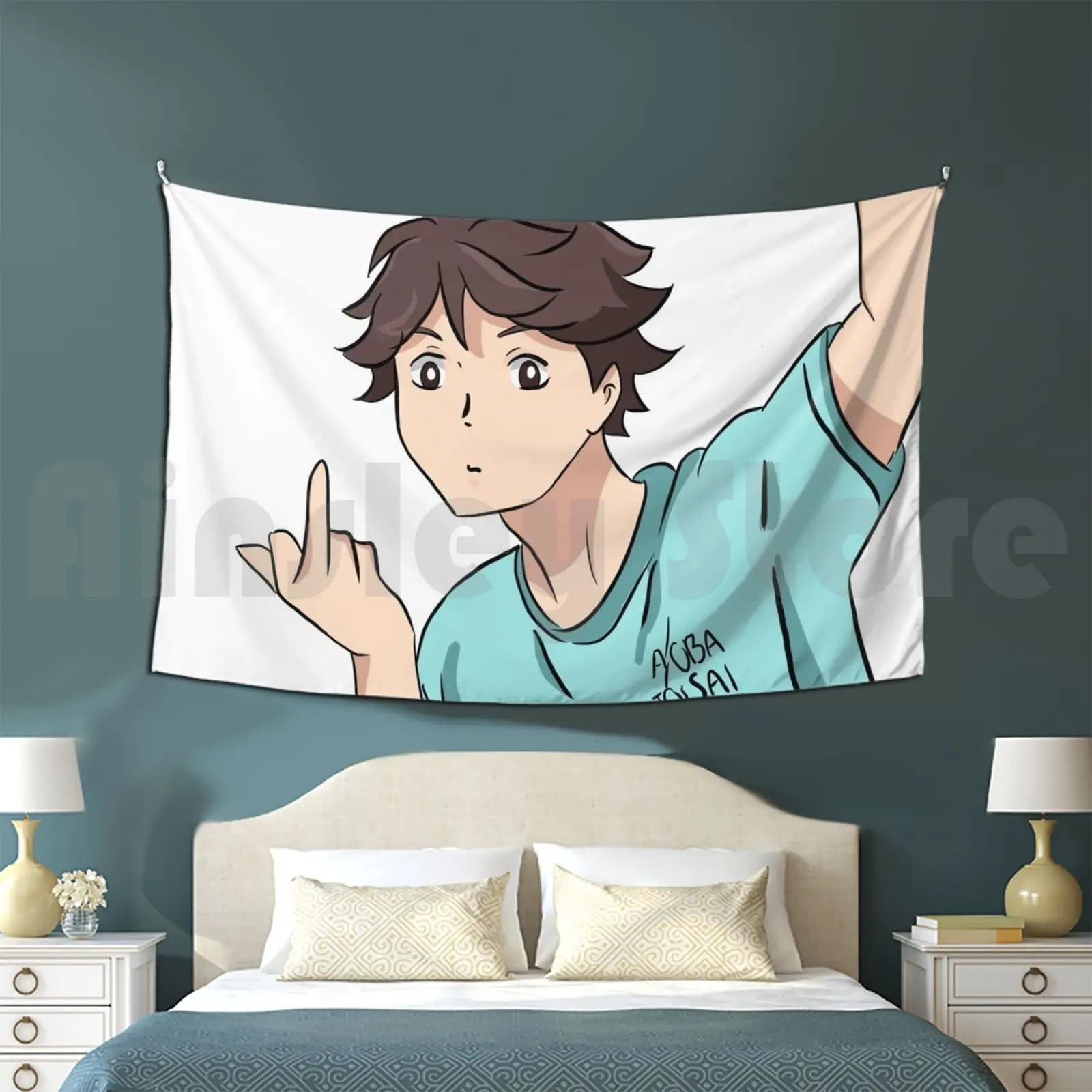 Oikawa Arazzo Soggiorno Camera da letto 191 Anime Pallavolo Trashkawa Oikawa Meme Meme Anime