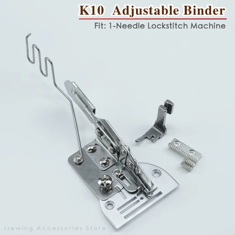 K10 Adjustable Binder Set Double Folder Right Angle Bias for Single needle lockstitch Sewing Machine Accessories Apparel Parts