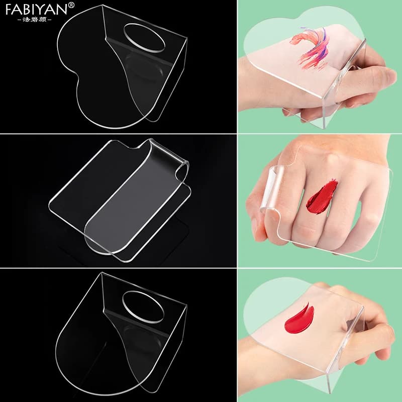 Acrylic Makeup Foundation Mixing Clear Palette Watercolor Pigment Nail Polish Painting Tool