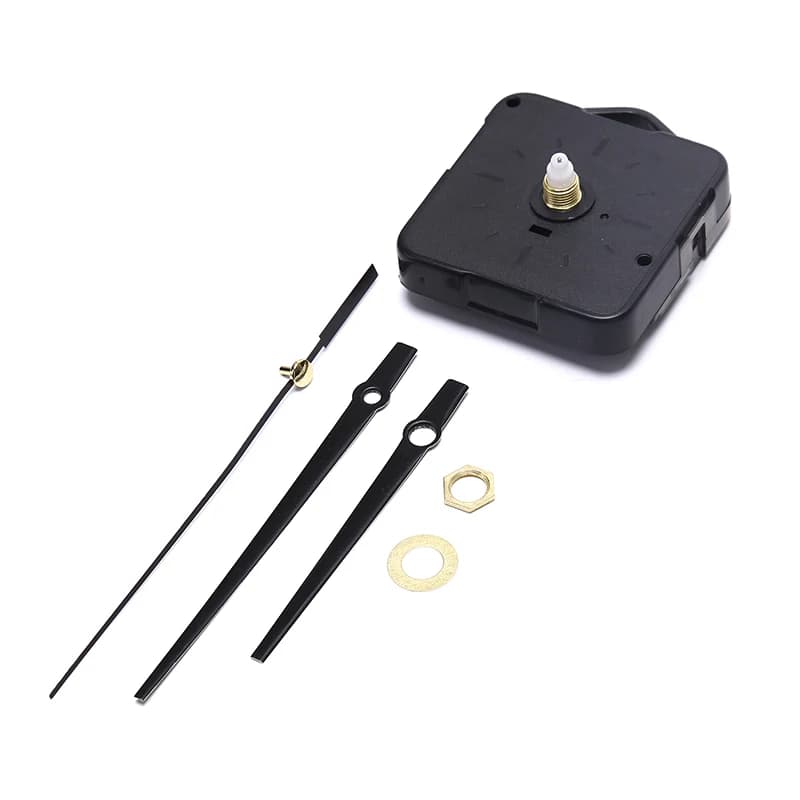 Silent wall clock mechanics quartz mute wall clock do-da-te movement machine silver hands repair kit tool replace accessory set