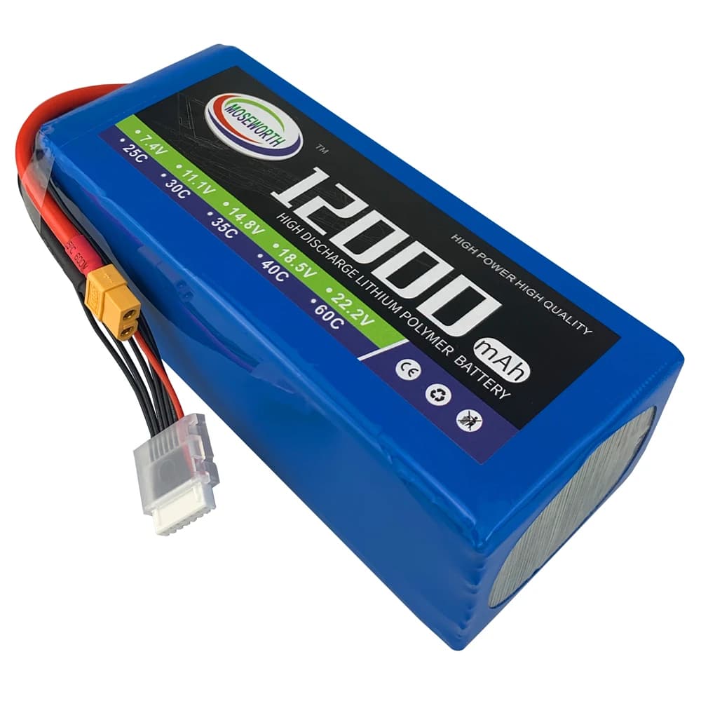 3S 11.1V 12000mAh 30C 40CRC Aereo LiPo Batteria Per Drone Auto Barca Elicottero Quadcopter Aereo FPV Al Litio di Controllo Remoto