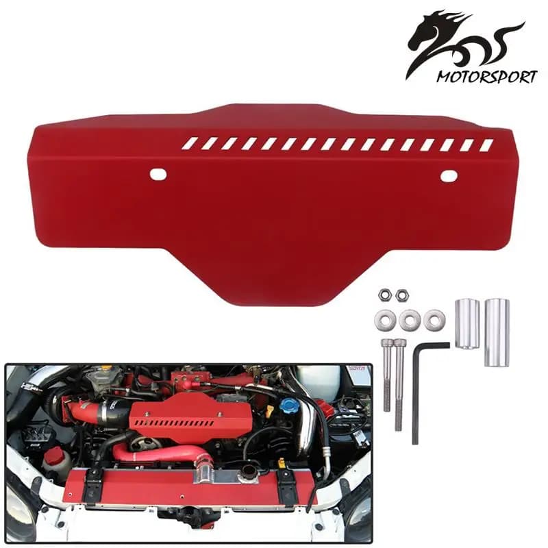 Nuova puleggia e copertura della cinghia dell'alternatore con garanzia di alta qualità per Subaru WRX e STi 02-17 Rosso/Nero