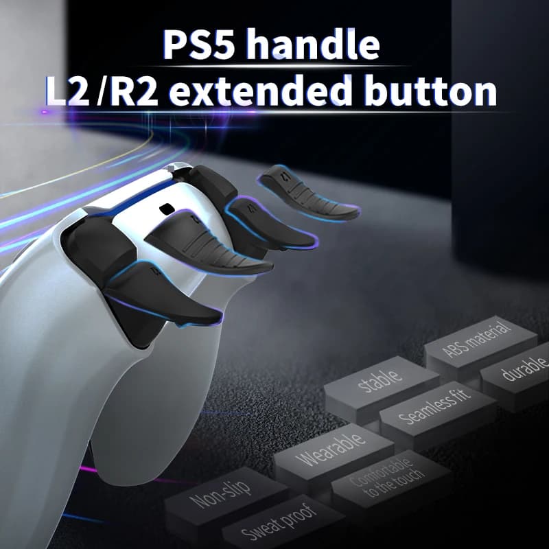DATA FROG L2 R2 Bottoni Trigger Estensioni Thumb Stick Per PS5 Gamepad Controller Anti-Slip Thumb Grips Cap Per PS5 Accessori