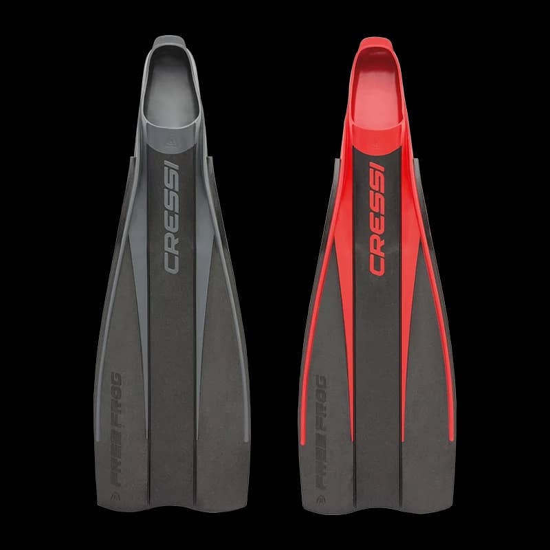 Cressi Scuba Diving Fins High Duty Full Foot Pocket Flipper Dive Fin Long Blade Free Frog