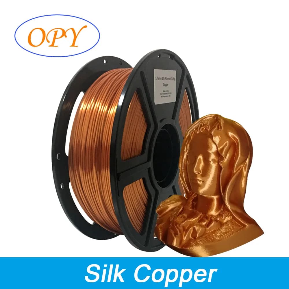 Silk Filament Pla Satin 1.75 Mm 3D Printing Material 1Kg 10M 100G Gold Sample Silver Copper Metal Blue Color