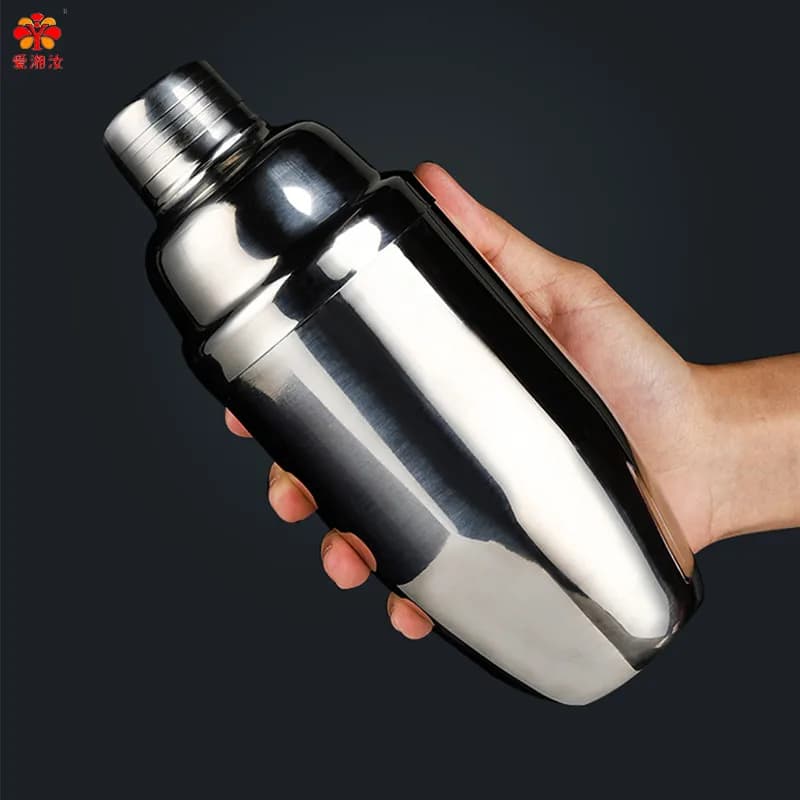 Aixiangru Shaker per Cocktail in Acciaio Inox, Utensili da Bar, 3 Sezioni, 250 ml, 350 ml, 550 ml, 750 ml