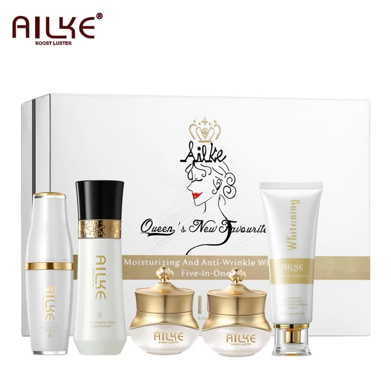AILKE Women's Whitening Face Skin Care Set, removal dark spots, anti-wrinkles, uniform skin tone, for all skin kit types
