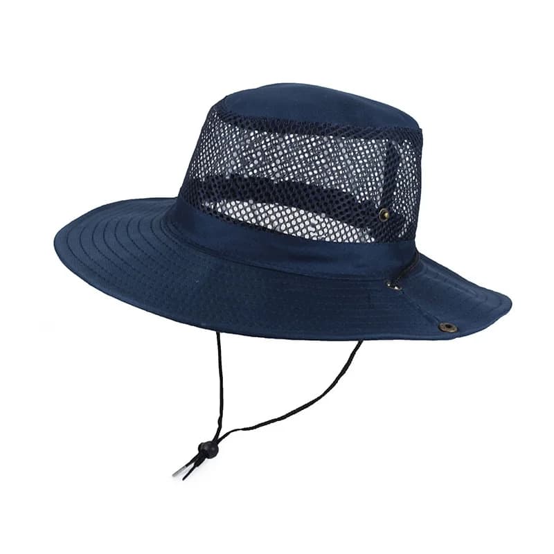 Uomo donna Outdoor Beach mare parasole cappello da pescatore traspirante uomo estate pesca Trekking maglia pieghevole cappello da pescatore L9