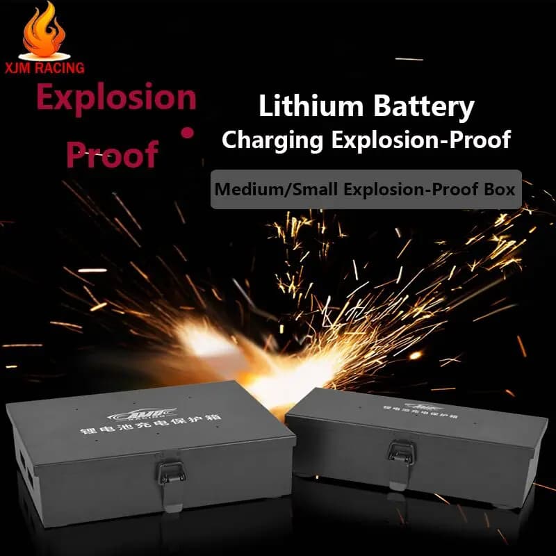 Batteria ricaricabile, resistente al fuoco e antideflagrante, scatola di protezione per riporre oggetti sicuri, adatta per parti di utensili giocattolo per auto RC, barche, aeroplani