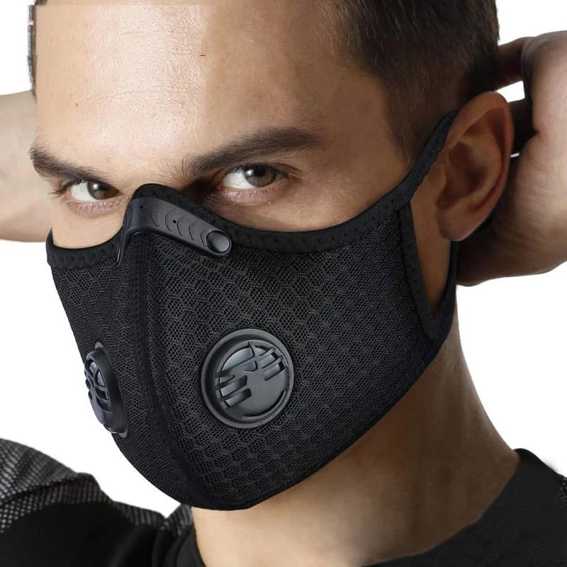 Washable mouth masks with 5 layers filter washable mouth masks with activated charcoal insert respirator mascarilla test mask PM023