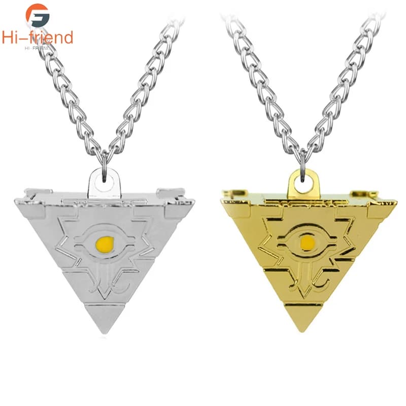 Anime Yu-Gi-Oh Portachiavi Collana Yugi Muto Millenium Puzzle Millennium Ruota Saggezza Ciondolo per Donna Uomo Collana Auto Gioielli