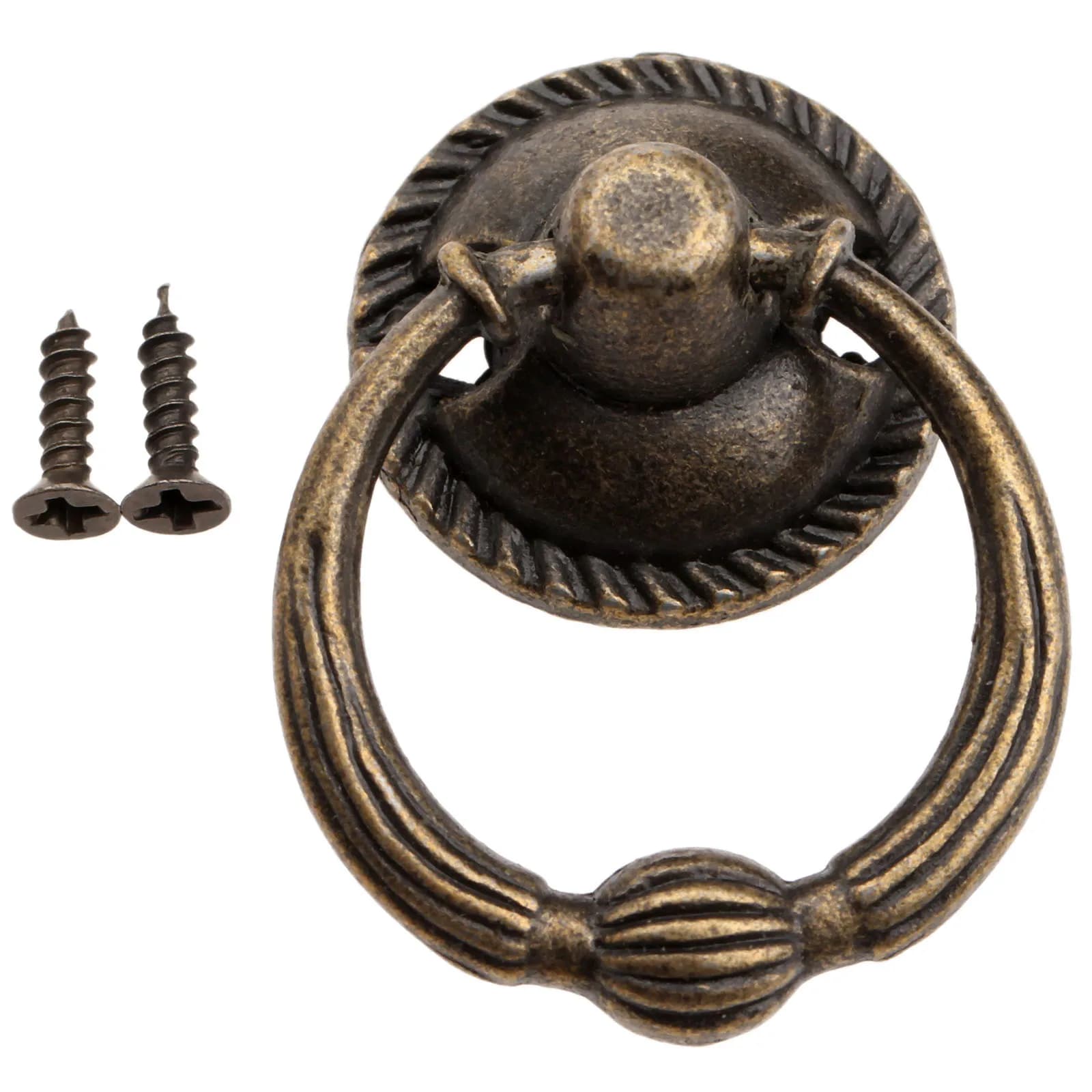 1PC 37*27 millimetri Bronzo Antico Contenitore di Monili Maniglie Mini Del Governo Del Cassetto Tira Vintage Desk Maniglie Delle Porte