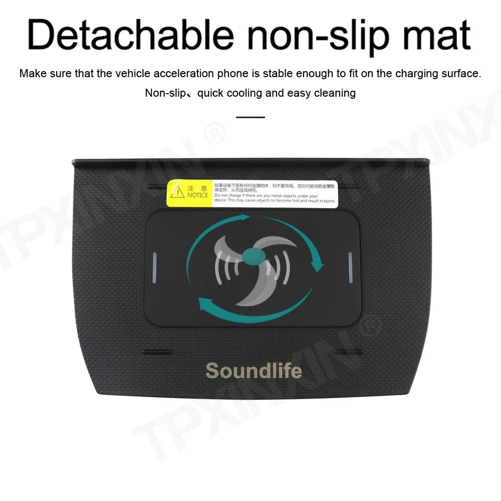 Caricabatterie wireless per auto QI per Honda Civic 2016 Supporto per telefono per auto con ricarica wireless veloce a infrarossi intelligente per Iphone Samsung
