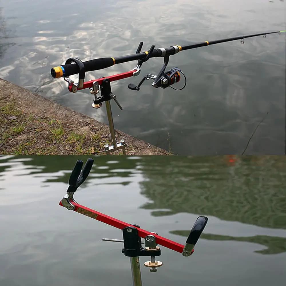 Supporto per staffa pieghevole staccabile per canna da pesca da 1 pezzo, strumento inserito a terra per asta mano/mare