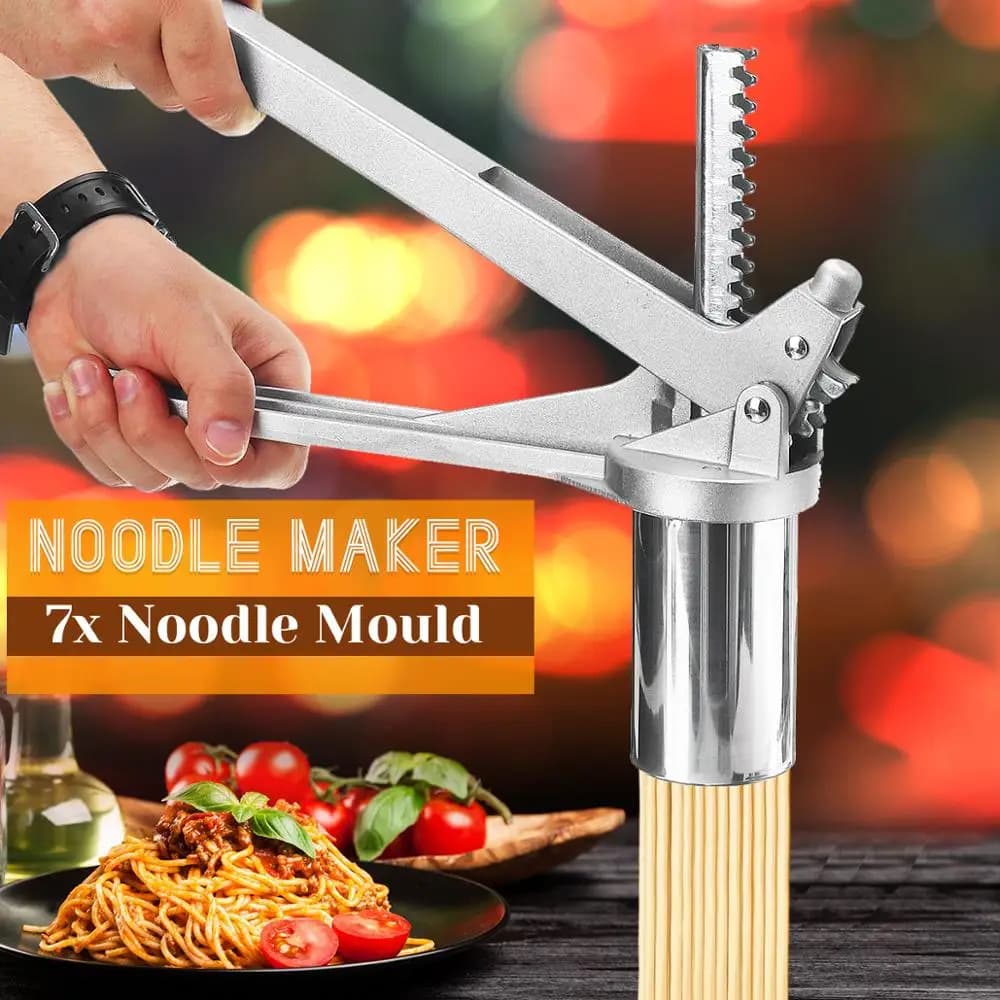 7 stampo In Acciaio Inox Fresco Pasta Manuale Noodle Maker Presse Macchina Da Cucina