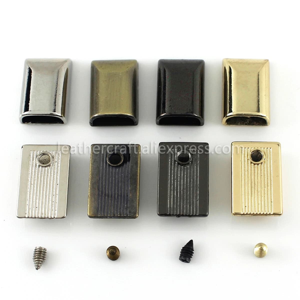 10 pezzi tappo con cerniera in metallo con cerniera a coda con Clip a testa con vite parti di borse artigianali in pelle accessori Hardware per abbigliamento