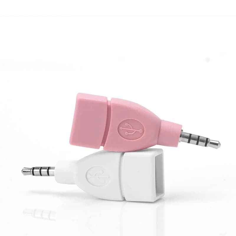 2022 new universal adapter from 3.5mm male Aux Jack to USB 2.0 female converter