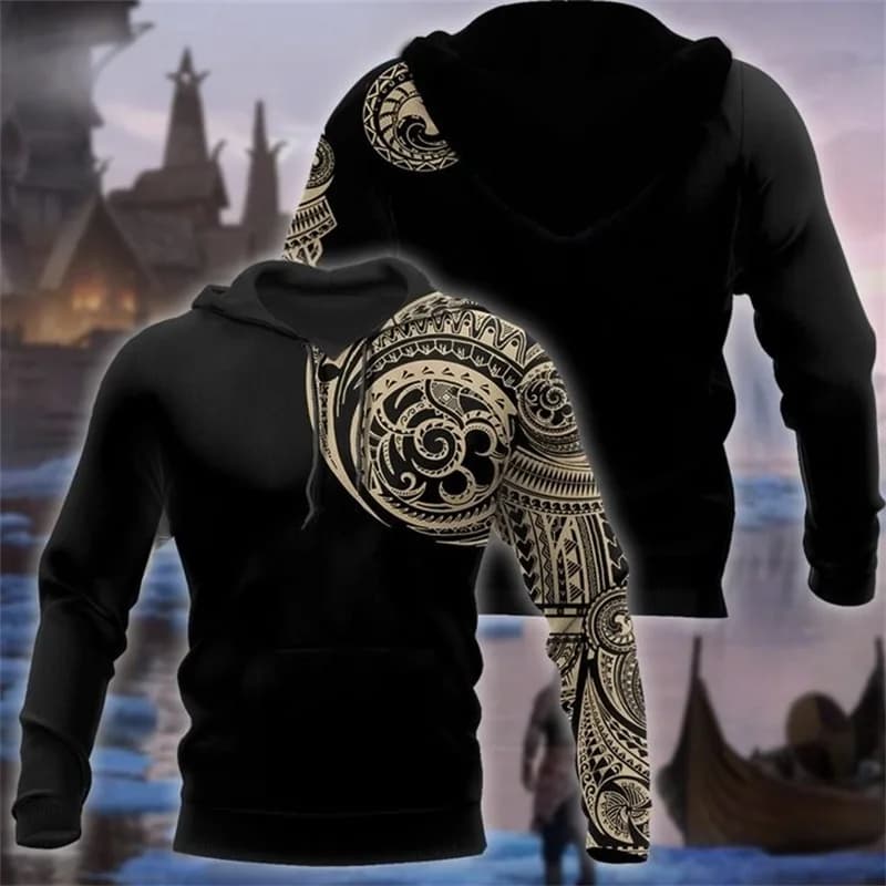 PLstar Cosmos Valhalla God Odin Warrior Tattoo Vintage NewFashion Tracksuit 3DPrint Harajuku Pullover Casual Jacket Hoodies X19