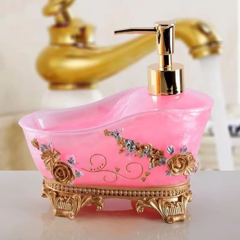 WHYOU-Dispenser di sapone liquido per il lavaggio delle mani europeo, deposito per piatti di emulsione per hotel, decorazione per l'arredamento della casa, dimensioni grandi