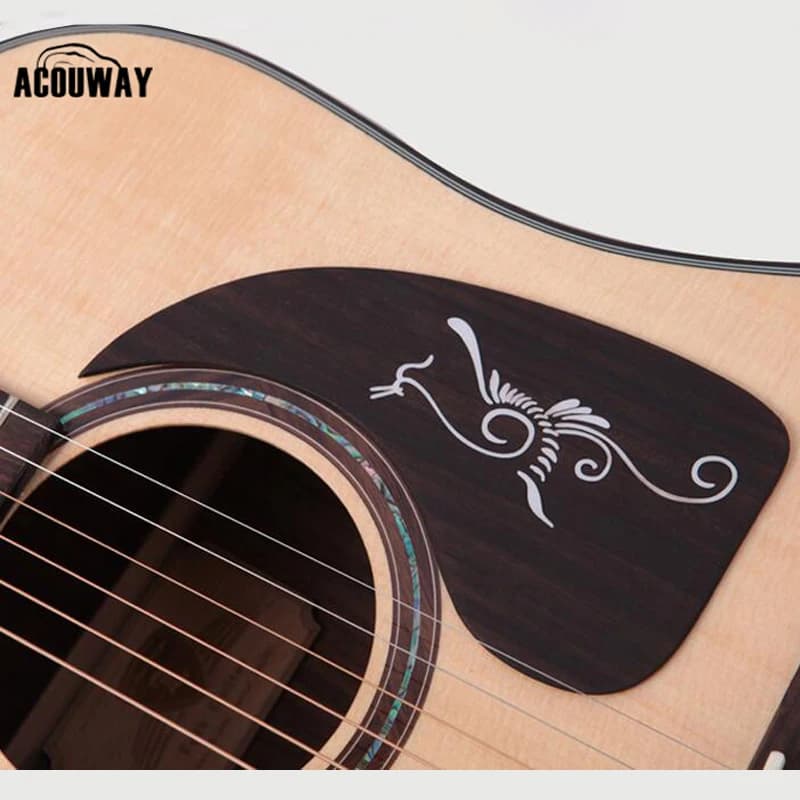 Battipenna per chitarra acustica acustica 40 "41" 42 "adesivo professionale Pick Guard realizzato in palissandro massiccio