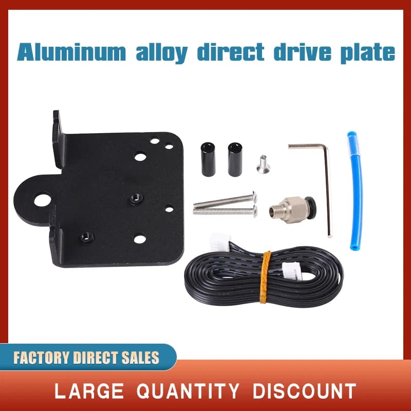 Ender-3 Aluminium Alloy Direct Drive Plate Update Kit for 3D Printer Parts of Adapter Plate for Direct Extruder CR10 Ender-3 Ender-3
