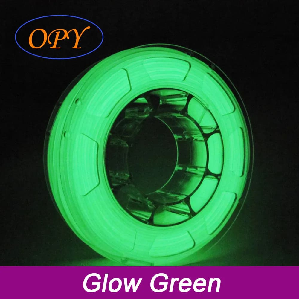 Filament Glow PLA 3D Printer Filament from 1.75mm Bright 1kg 100g 10m 3D Printing Materials Galaxy Green Glowing in the Dark for Kids