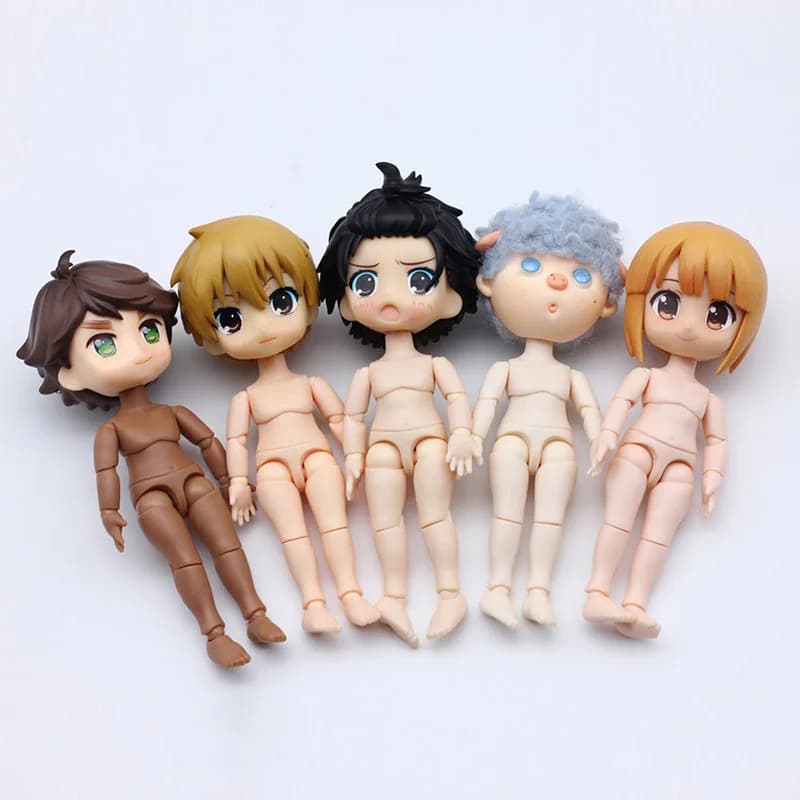 1/12 Bjd OB11 accessori per bambole GSC testa di bambola rosa/normale/bianco/pelle di caffè corpo vestire giocattoli regalo