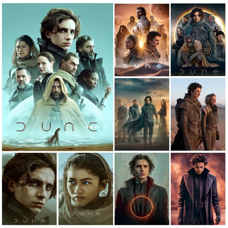 Nuovo 2021 Dune Movie Pittura Diamante Arte Timothee Chalamet Film Poster Punto Croce Opere D'arte Kit di Ricamo Decor Per La Camera