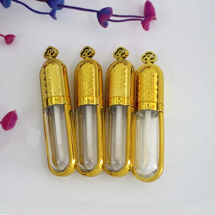 Tubo di plastica a forma di corona da 6 ml per labbra, miele, gloss, balsamo, pennello per occhi, nail art, trucco, imballaggio cosmetico