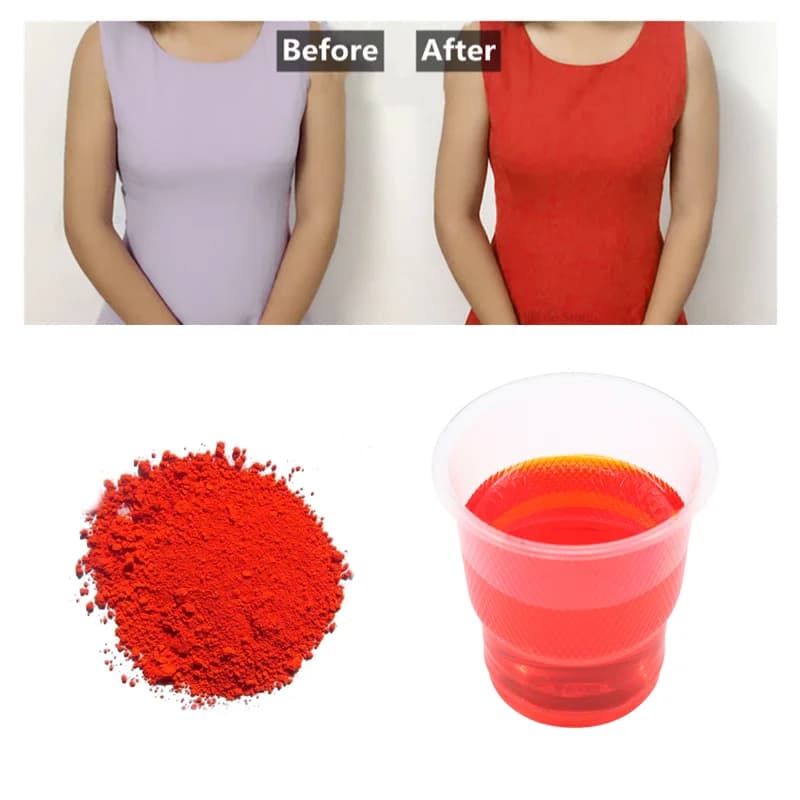 10g/20g Red Color Fabric Dye Pigment Dyestuff Dye for Clothing Textile Dyeing Clothing Renovation for Cotton Nylon Acrylic Paint