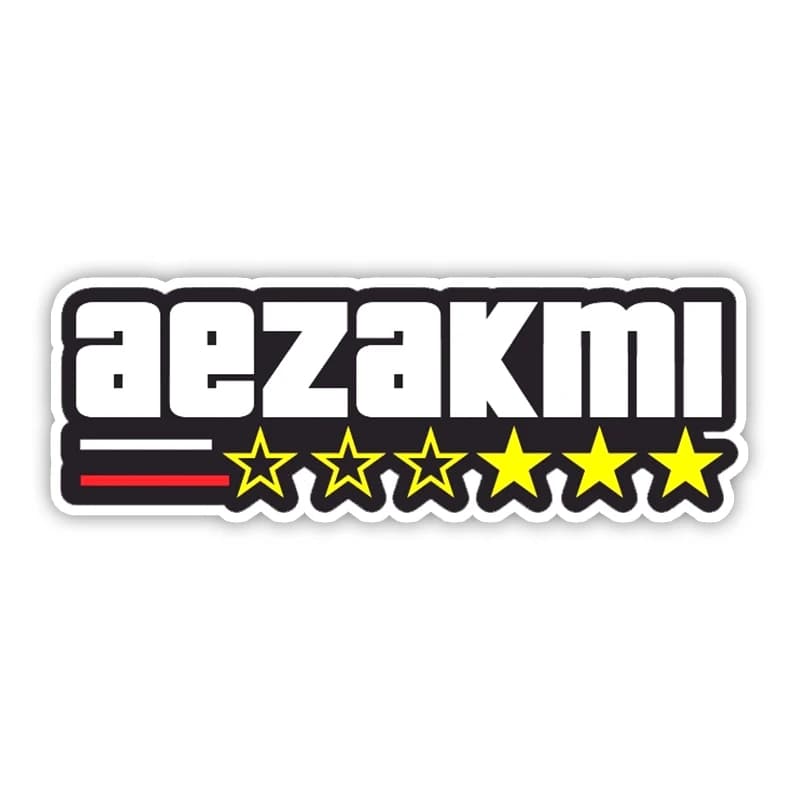 S50645 # AEZAKMI Adesivo per Auto Personalizzato in Vinile Impermeabile per Moto e Laptop