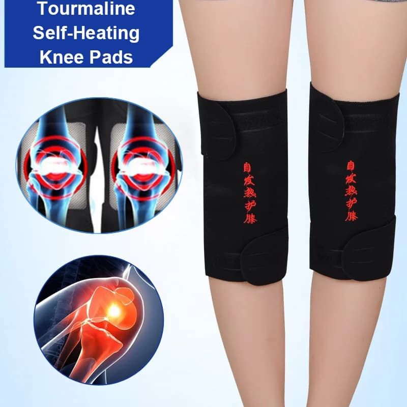 Protezione del supporto del ginocchio cintura autoriscaldante in tormalina terapia magnetica sollievo dal dolore artrite ginocchiere per rotula supporto per ginocchiera