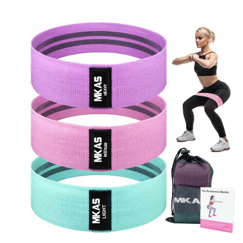 Endurance phase for hip fitness Training set for exercise straps for woven Yoga loot 3 pieces for glute equipment Squat for legs and thighs