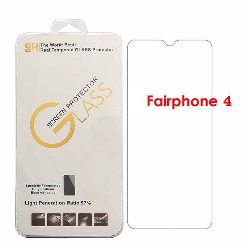 Vetro HD per Fairphone 4 2.5D Proteggi schermo in vetro temperato per Fairphone4 FAIRPHONE 4 Pellicola protettiva in vetro ultra trasparente anteriore