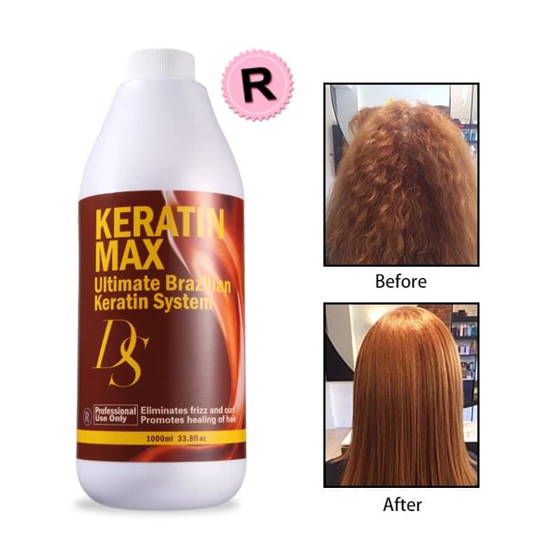 Professional chocolate 1000ml treatment of keratin hair 12% formaline high quality superior smell straightening make hair shiny
