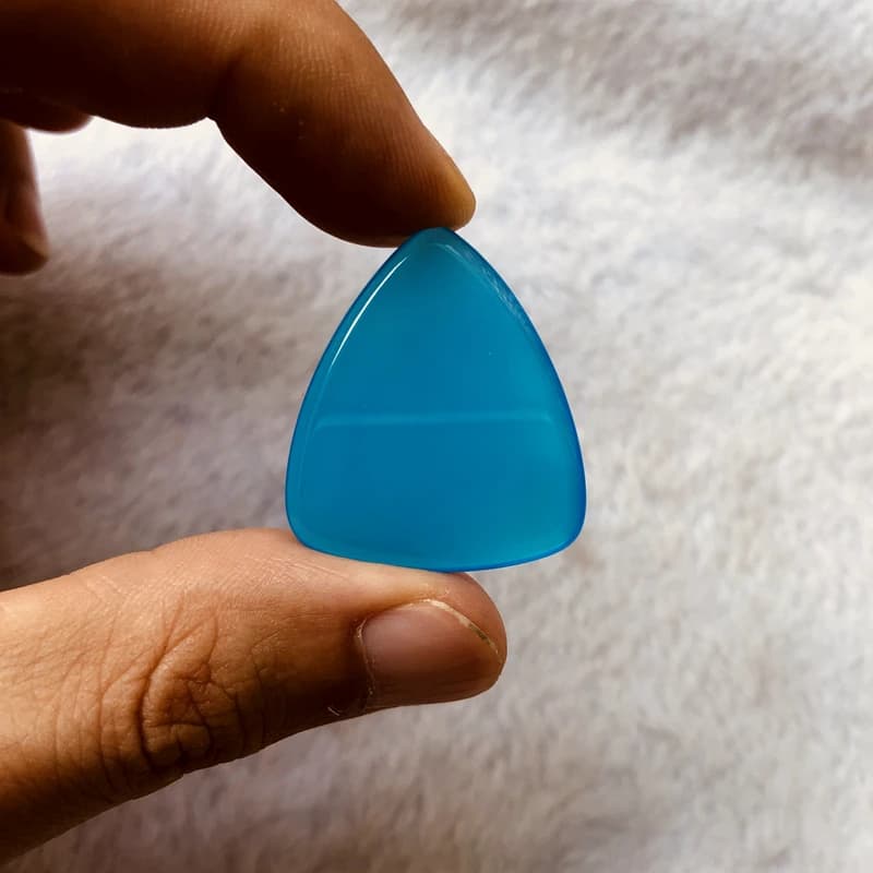 All'ingrosso 1 pz blu agata corniola perline plettri per chitarra, pietre preziose Crystal Guritar Picks,3mm di spessore