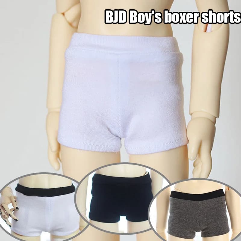 BJD doll clothes 1/3 size 1/4size Uncle Size Underwear Accessories shorts boxer briefs white background and white border