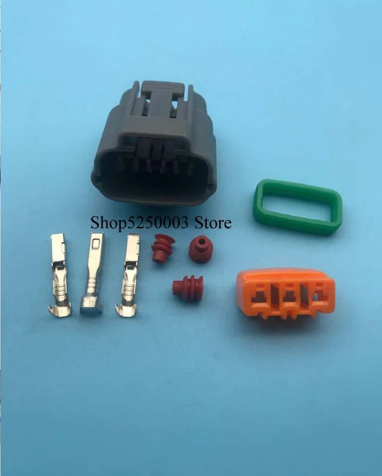 3 pin ignition coil connector kit 2,2 mm female crimp sensor plug 6195-0009 wiring plug car spare parts sensor