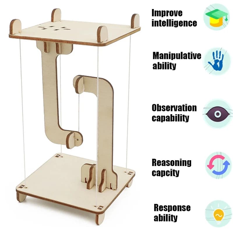 Struttura in legno antigravità fai-da-te struttura galleggiante modello da tavolo giocattolo per bambini blocchi regalo per bambini