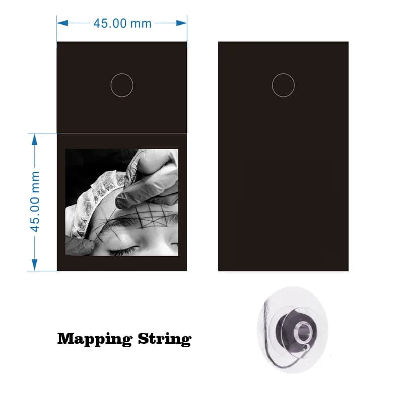 Hot Sell Eye Brow Mapping Pre- Inked String For Microblading, Hypoallergenic/Cruelty Free (5 Boxes) Eyebrow Measuring