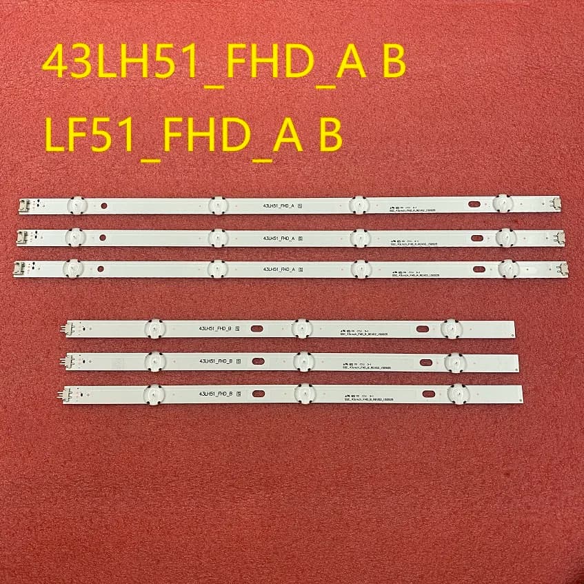 LED strip(6)for TV 43LH513V 43LF510V 43LF5100 43LH5100 43LH595V 43LJ515V 43LH520V 43LH511T 43LH570V 43LH590V LF51 43LH51_FHD_A B
