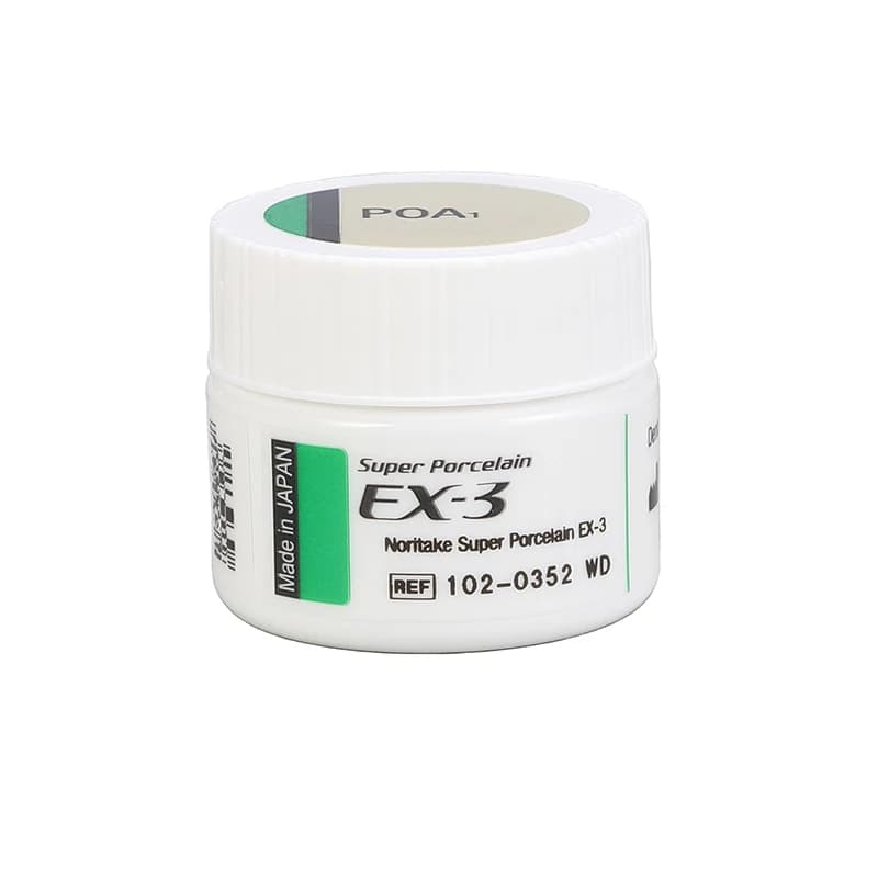 Materials for Dentist Laboratory, Porcelain Pasta Noritake Super Opaca EX-3 6g for Restoration in Metal and Dentale Whitening