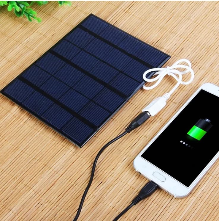 Pannello solare per telefono cellulare Borsa pieghevole portatile Uscita USB + CC Caricatore solare Generatore di energia esterno