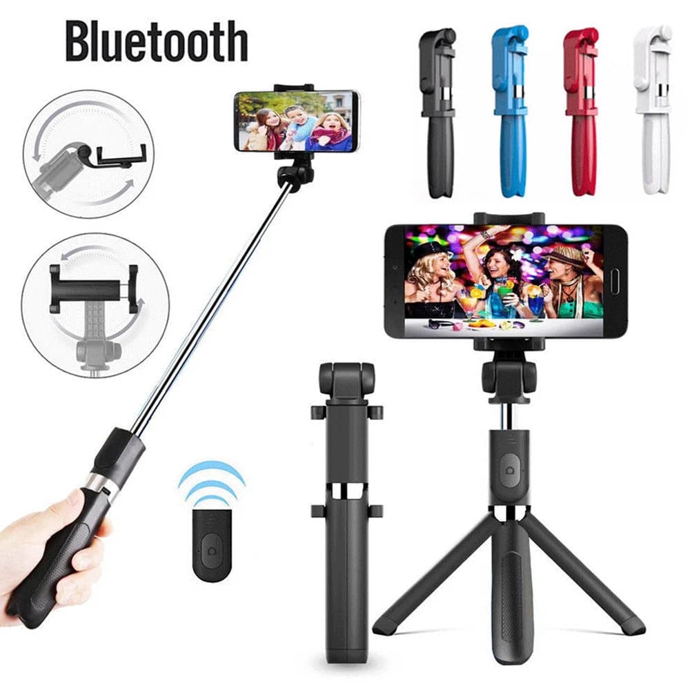 Wireless Selfie Stick treppiede Bluetooth supporto monopiede per telefono iPhone 12 Xiaomi Mi 11 Redmi Poco Huawei Honor Samsung Smartphone