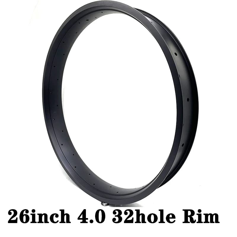 Accessori per ruote per bicicletta a doppio strato in lega di alluminio, Cerchione per bici da neve, Ruota nera con anodo, 32 fori, 36 fori, 20", 26"